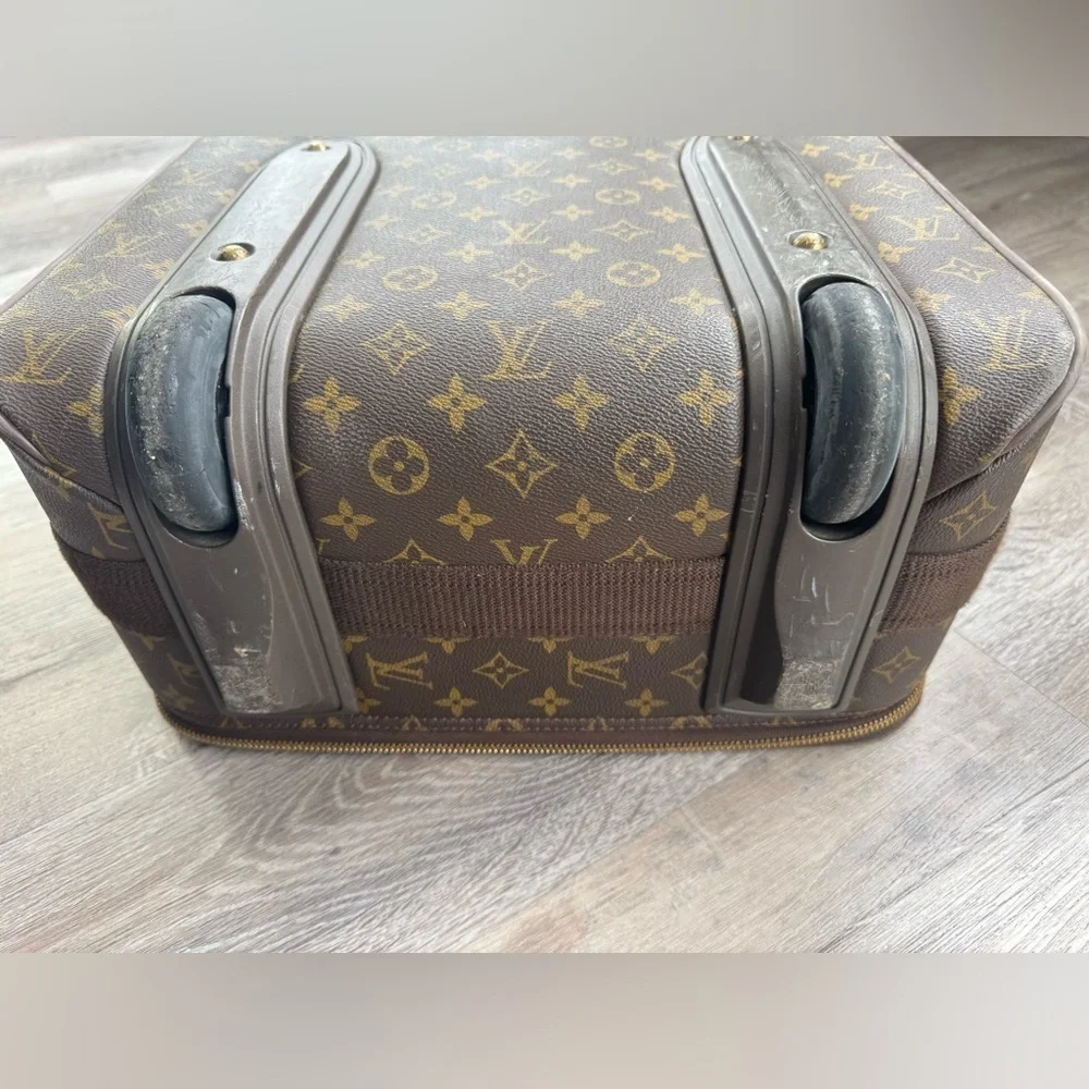 Louis Vuitton Brown and Tan Monogram Suitcase